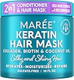 MAREE Deep Conditioning Hair Mask for Damaged Hair Treatment - Keratin Hair Care for Hydrating Growth Repair Moisturizing - Dry Curly Color Refreshing - Tratamiento Mascarilla Para el Cabello Seco