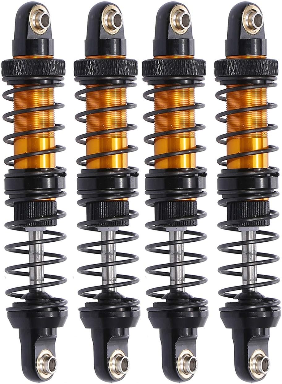 GoolRC 4pcs 80mm Metal Shock Absorber Damper Adjustable for 1/10 Tamiya CC01 RC Crawler Off-road Car