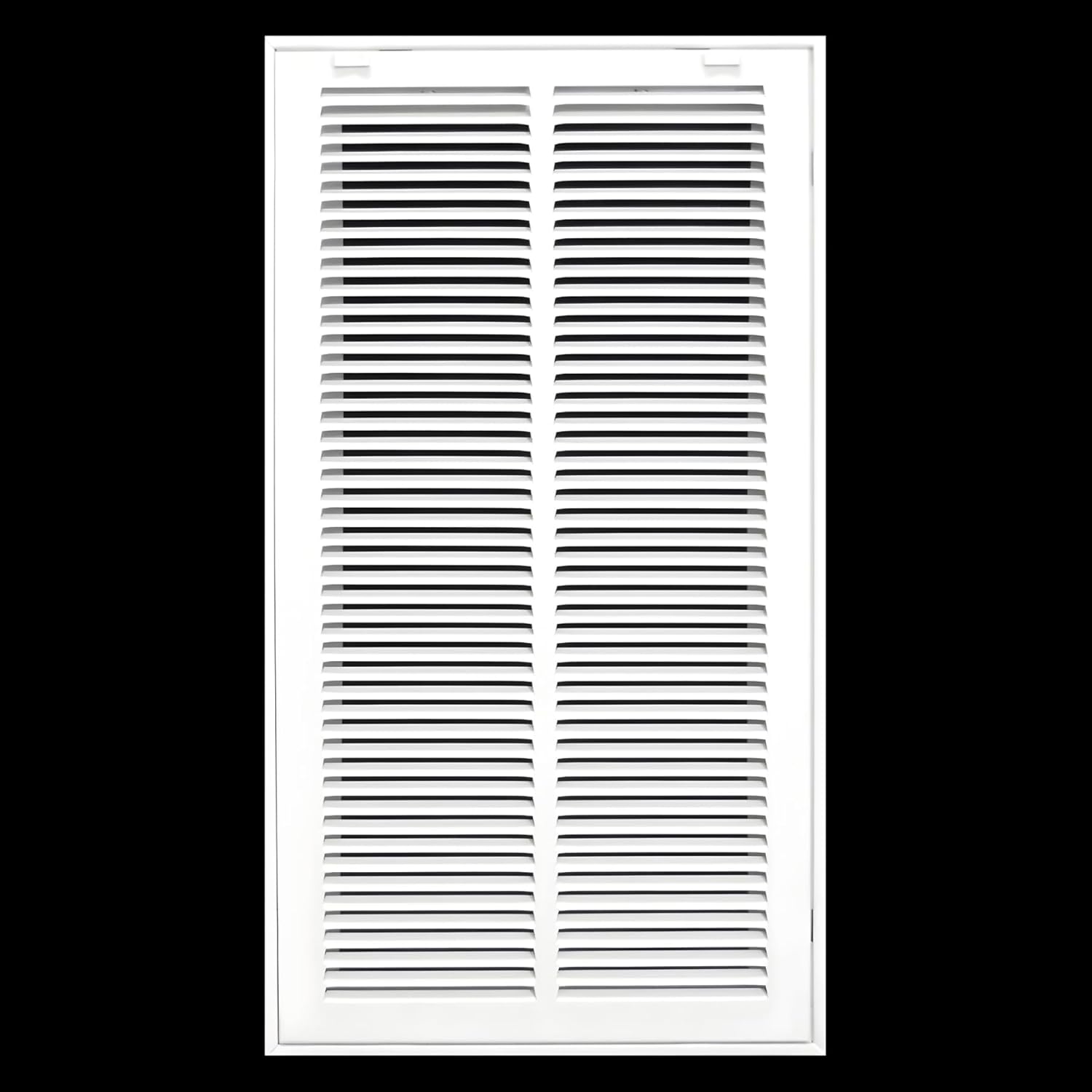 HVAC Premium 12 x 24 Duct opening Steel Return Air Filter Grille, for 1-inch Filter, Removable door, Flat stamped HVAC Vent Cover Grille, Outer Dimensions 14.5 x 26.5