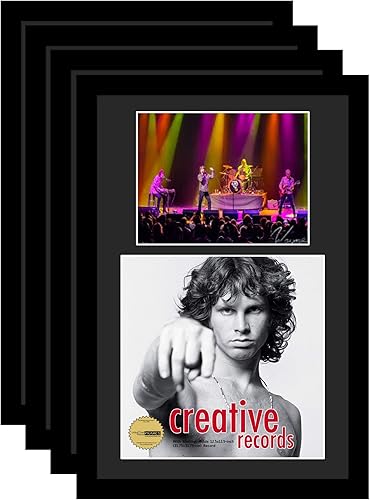 Miniatura 9 de Creative Picture Frames Marco de concierto de fotos de 8 x 10 pulgadas con pantalla negra mate para 33 álbumes de discos