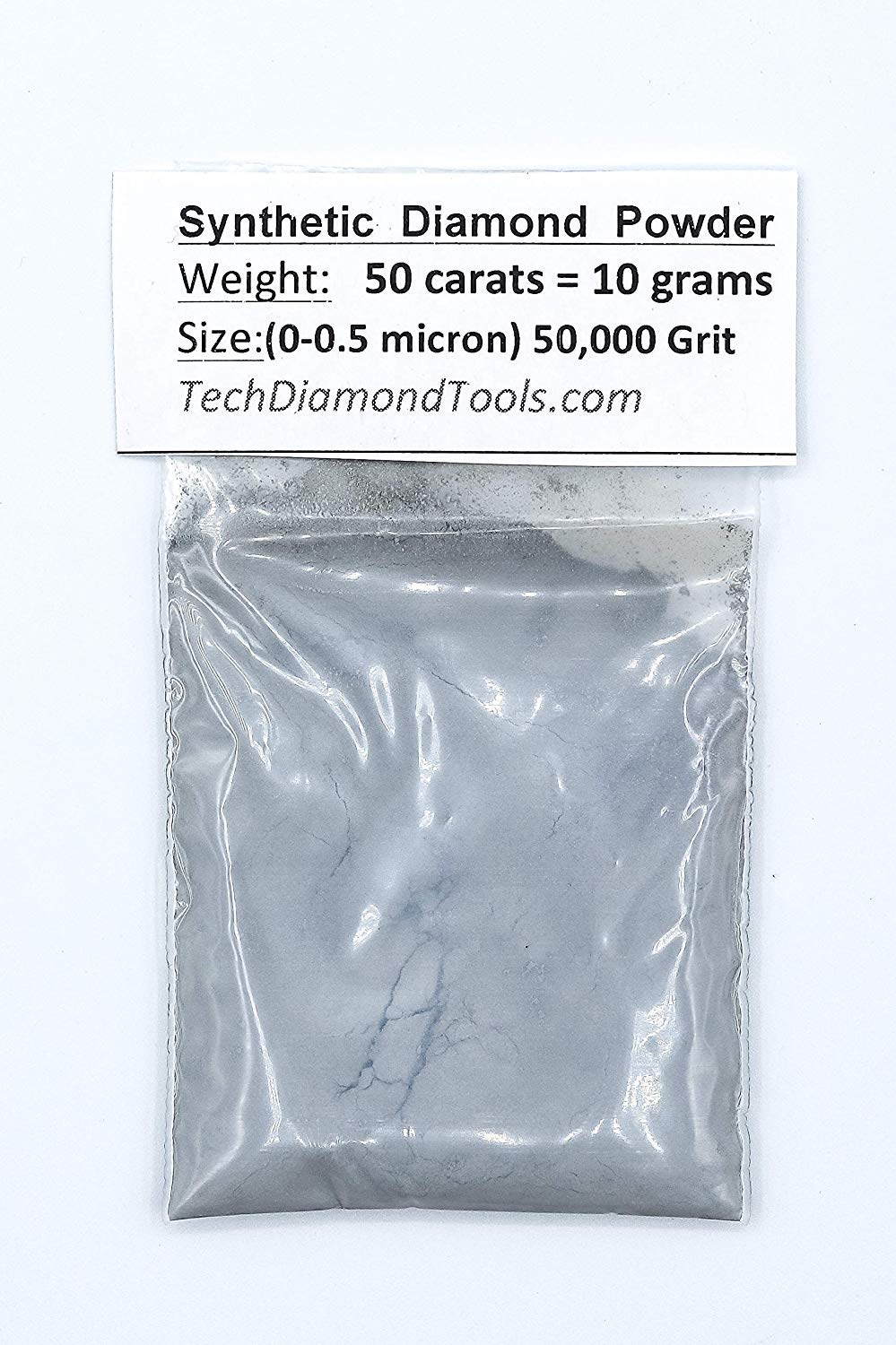 Diamantpulver mit Körnung 50.000, 0-0,5 Mikron, 50 Karat = 10 g