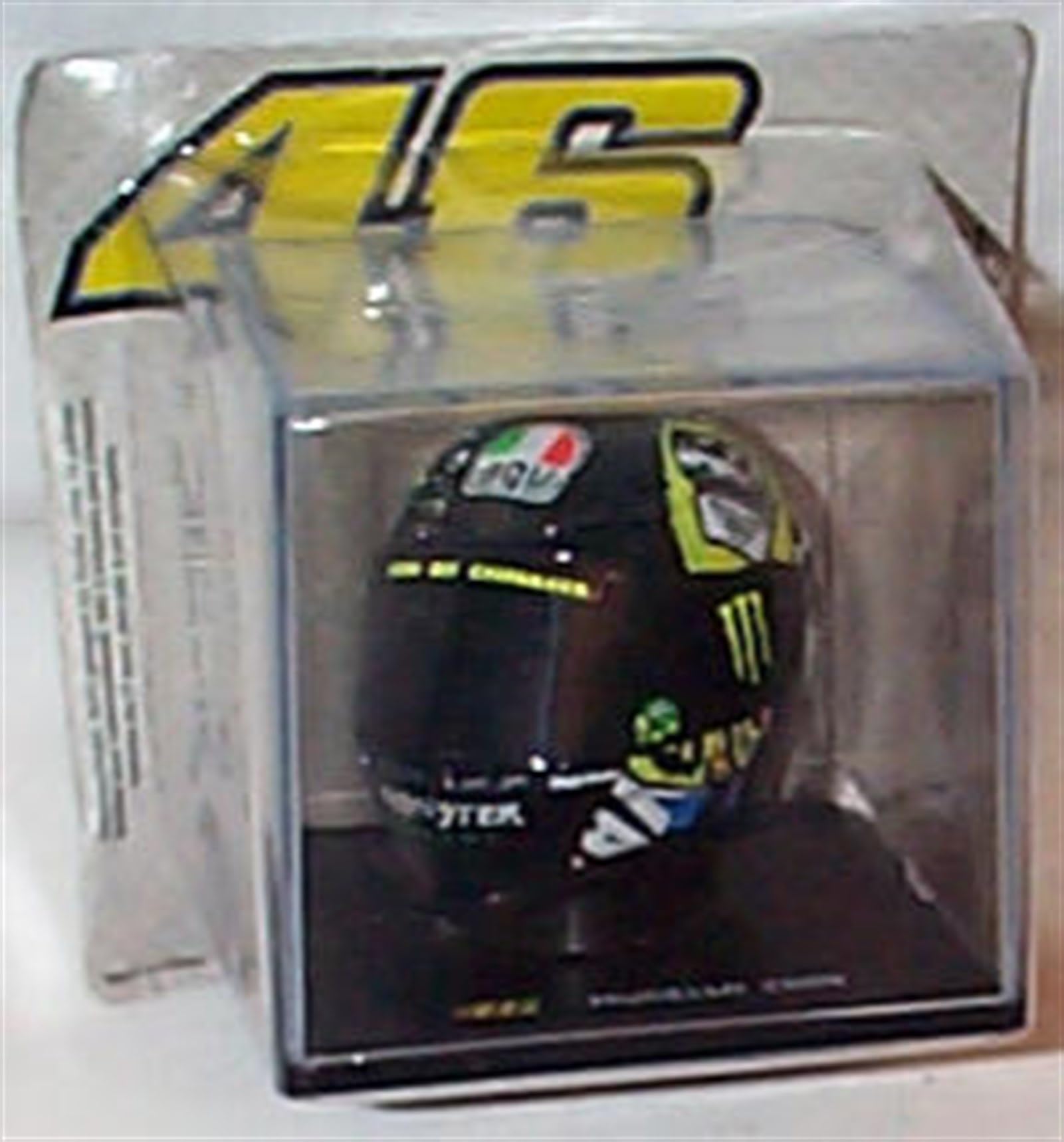 De'agostini Replica Rider Helmet V'alentino R'ossi Mugello 2009 helmet 1:5 scale diecast model