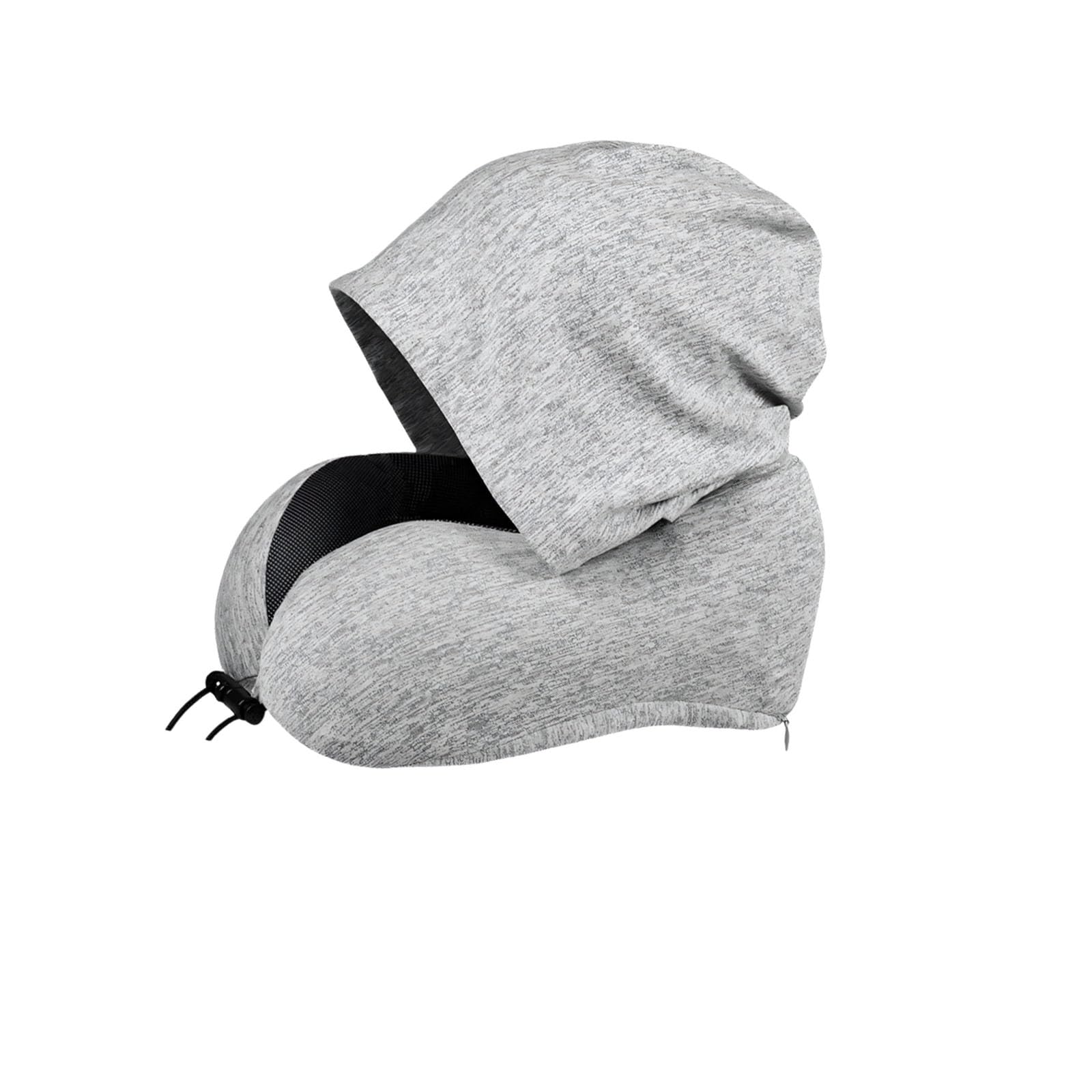 Nucelit Cooling Memory Foam Travel Pillow with Adjustable Cover for Comfort on Compact Folding Travel Pillow