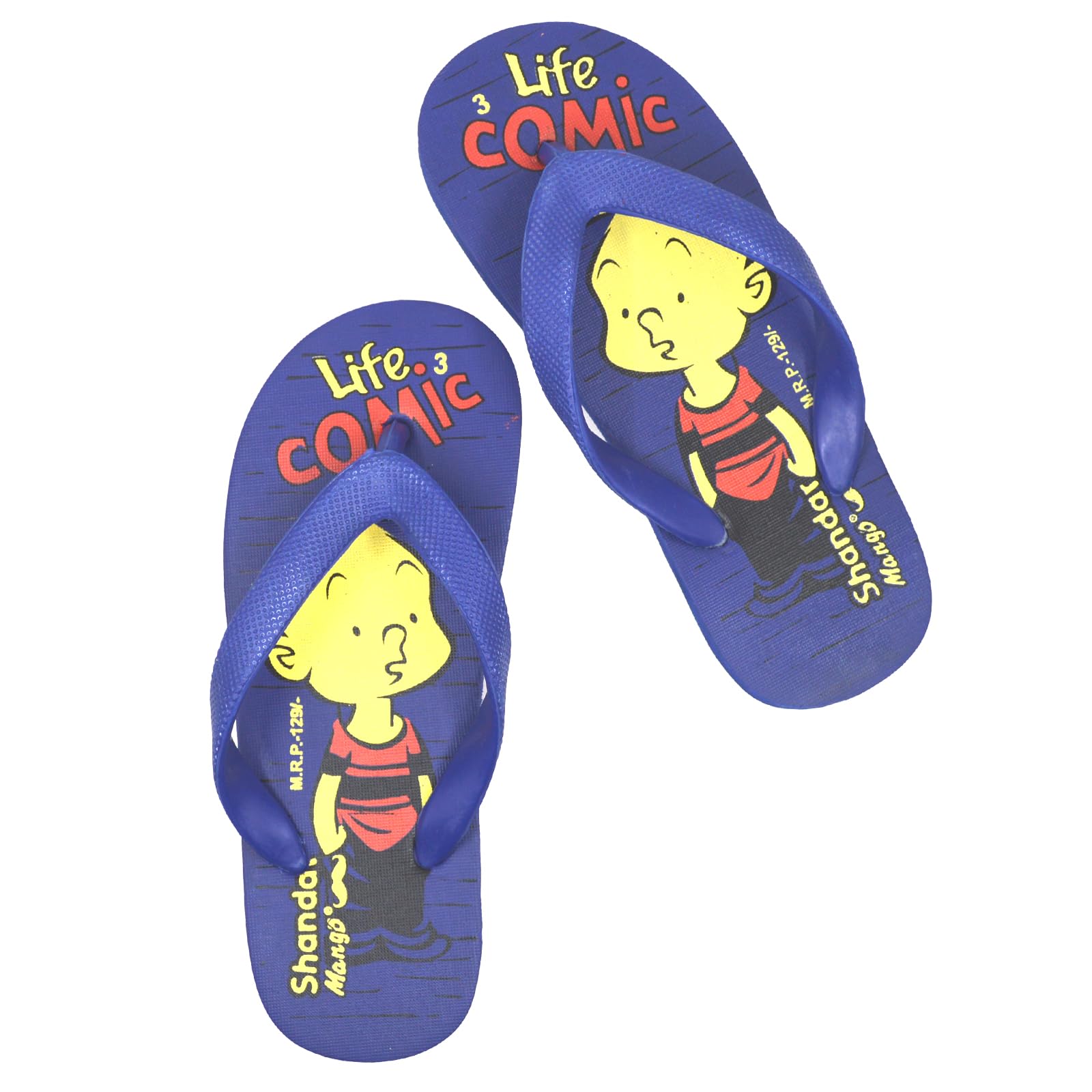 POLITA Kids Dailywear Casual Slip on Slipper For Kids Girls Boys Flip Flops Child Slides Chappals (BLUE, 1) (B0CZHM7KXC) Amazon Price History, Amazon Price Tracker