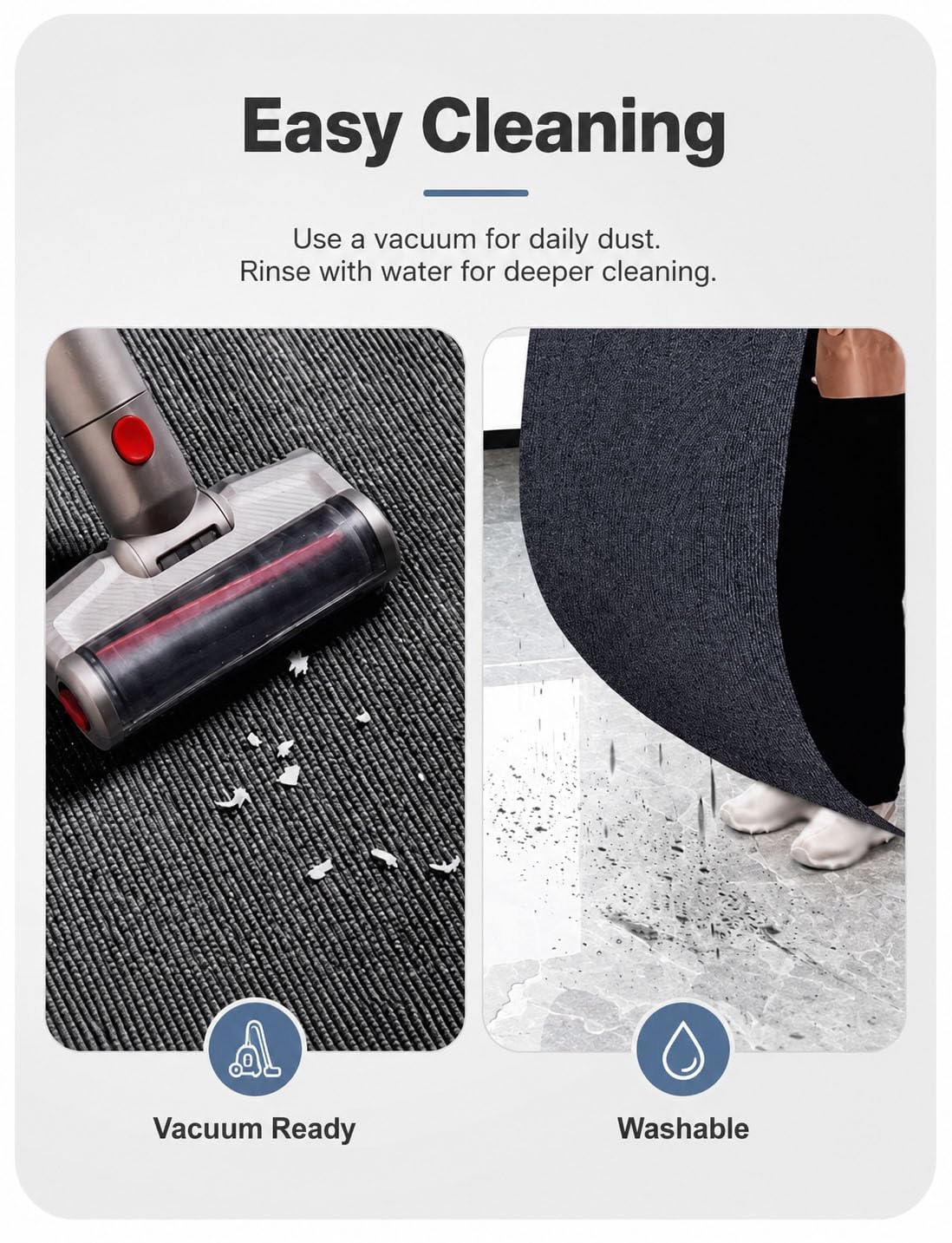 Générique Tapis insonorisant 9mm antidérapant pour Salle de Sport et Salon | Tapis doux en polyester; Épaisseur 9mm; Lavable en machine; Réduit le bruit; Polyvalent(90x100cm/3.0x3.3ft)