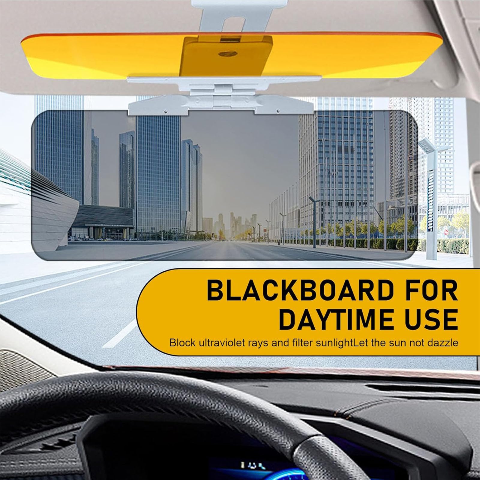 Universal Car Sun Visor With Polarized Glare Protection, 2025 New Polarized Sun Visor Extender Car Visor Extender Attachment Car Visor Clearer Vision Safe