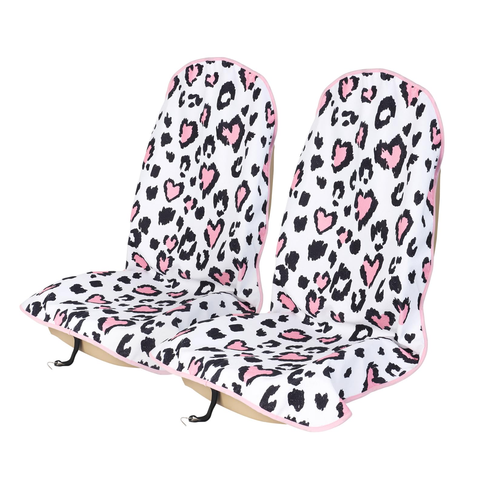 nbnhxnff Car Seat Cover (Love Spot, 2pcs Front Seat)