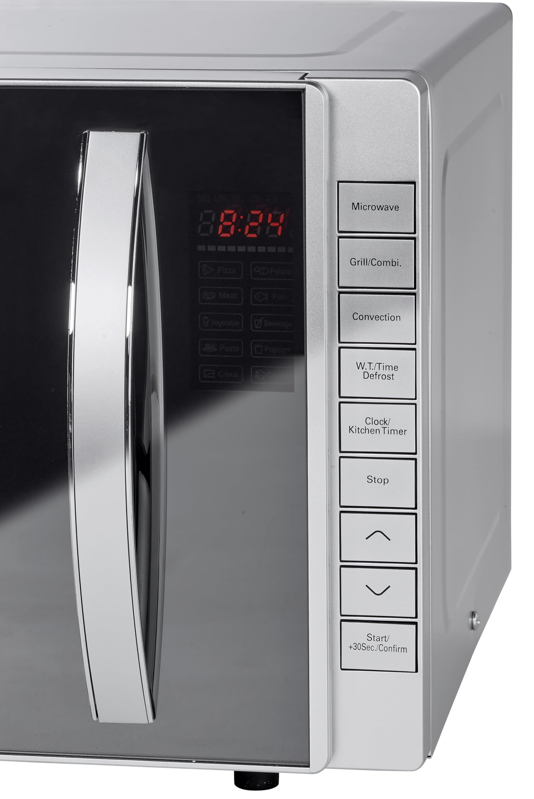 Tarrington House Four à Micro-ondes 3 en 1 MWD4823GC, Acier inoxydable/Verre, 48.5 x 40.5 x 29.3 cm, 23 L, Ø 27 cm, Minuterie, 800 W, Argenté