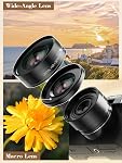 5K Caméra numérique pour la photographie, 64MP, Autofocus & Anti-Shake, 16X Zoom, WiFi, Grandes lignes & Lentille macro, 64GB TF Carte, Caméra Vlogging pour YouTube & Voyages (Noir)