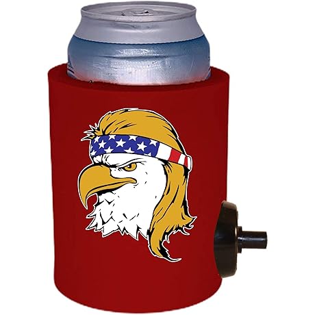 Bald Eagle Mullet Shotgun Can Coolie: American Pride, Patriotism in a Patriotic...