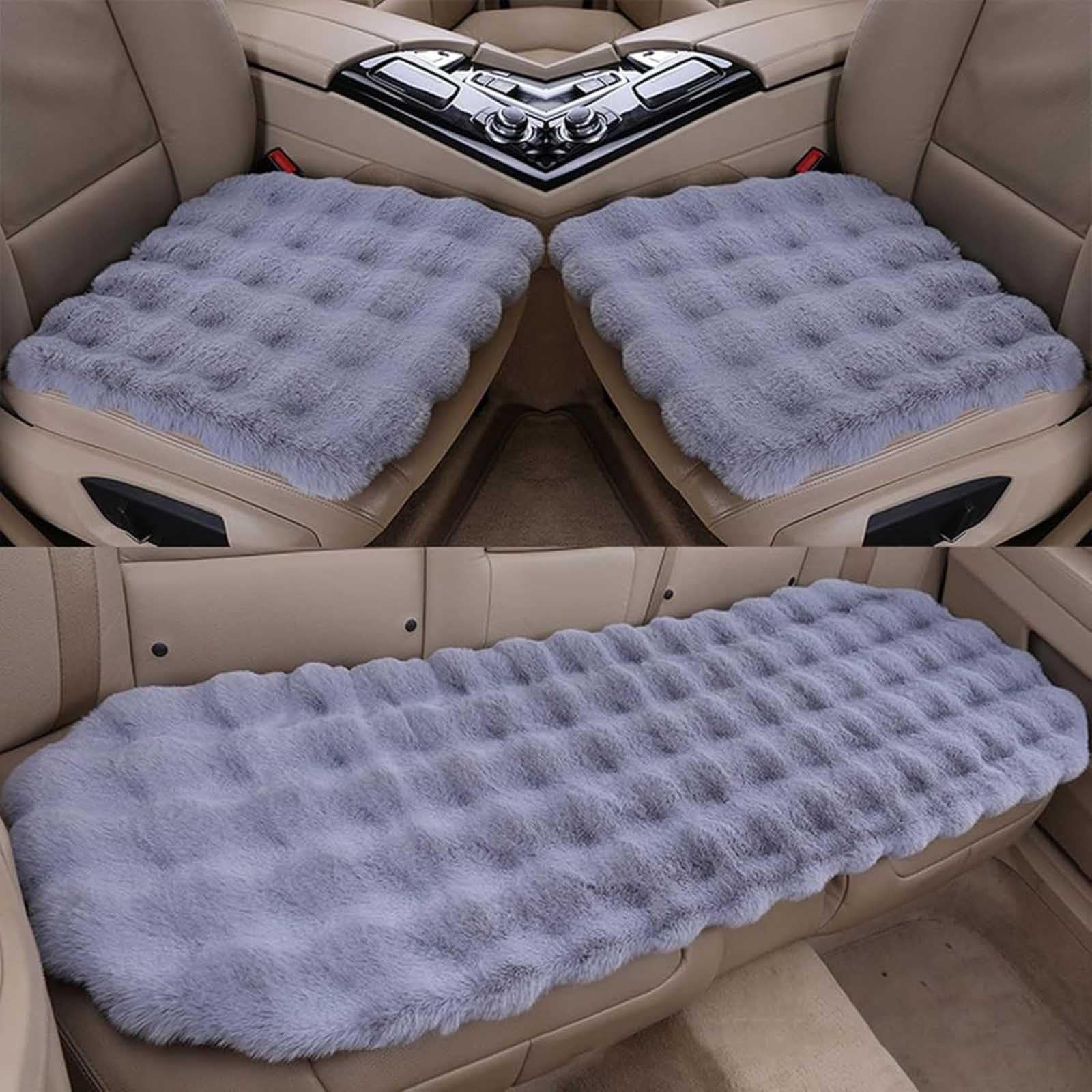 Juego de Fundas de Asiento para LINCO Navigator(with armrest) 2018-2023, 3 Piezas Cálida Piel Protector Suave para Asientos Delanteros y Trasero,Grey