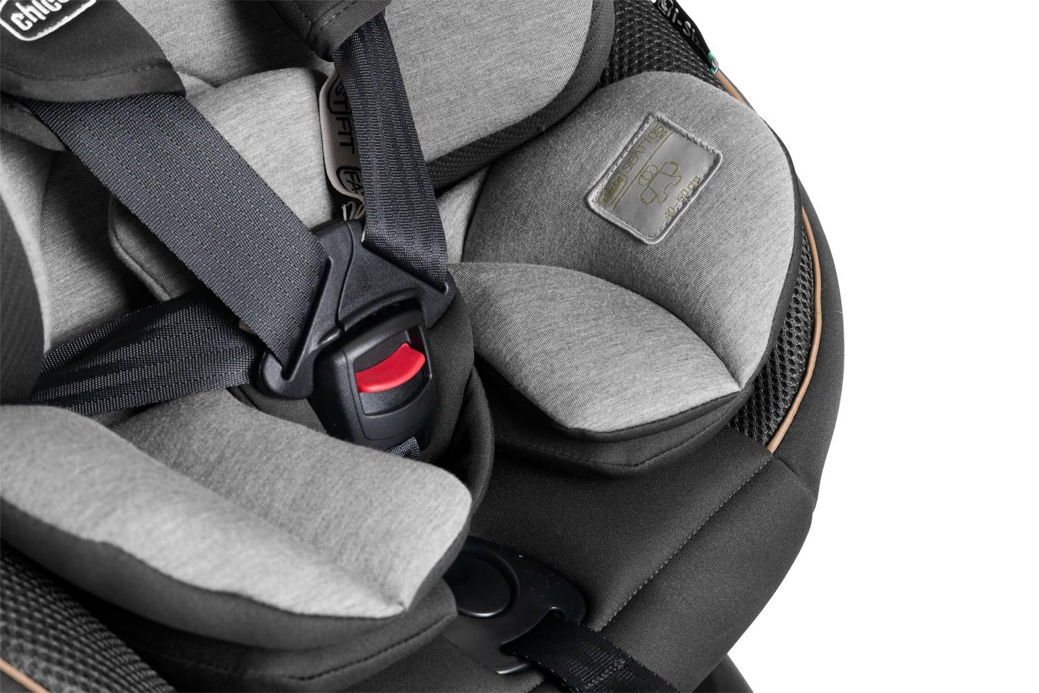 Chicco Seat105 I-Size, Silla de Coche Homologada ECE R129/03, Giratoria 360 grados, Reclinable 6 Posiciones, Instalación Fácil y Rápida, Reductor Incluido, 40-105cm, Grupo 0/1, 0 a 4 Años