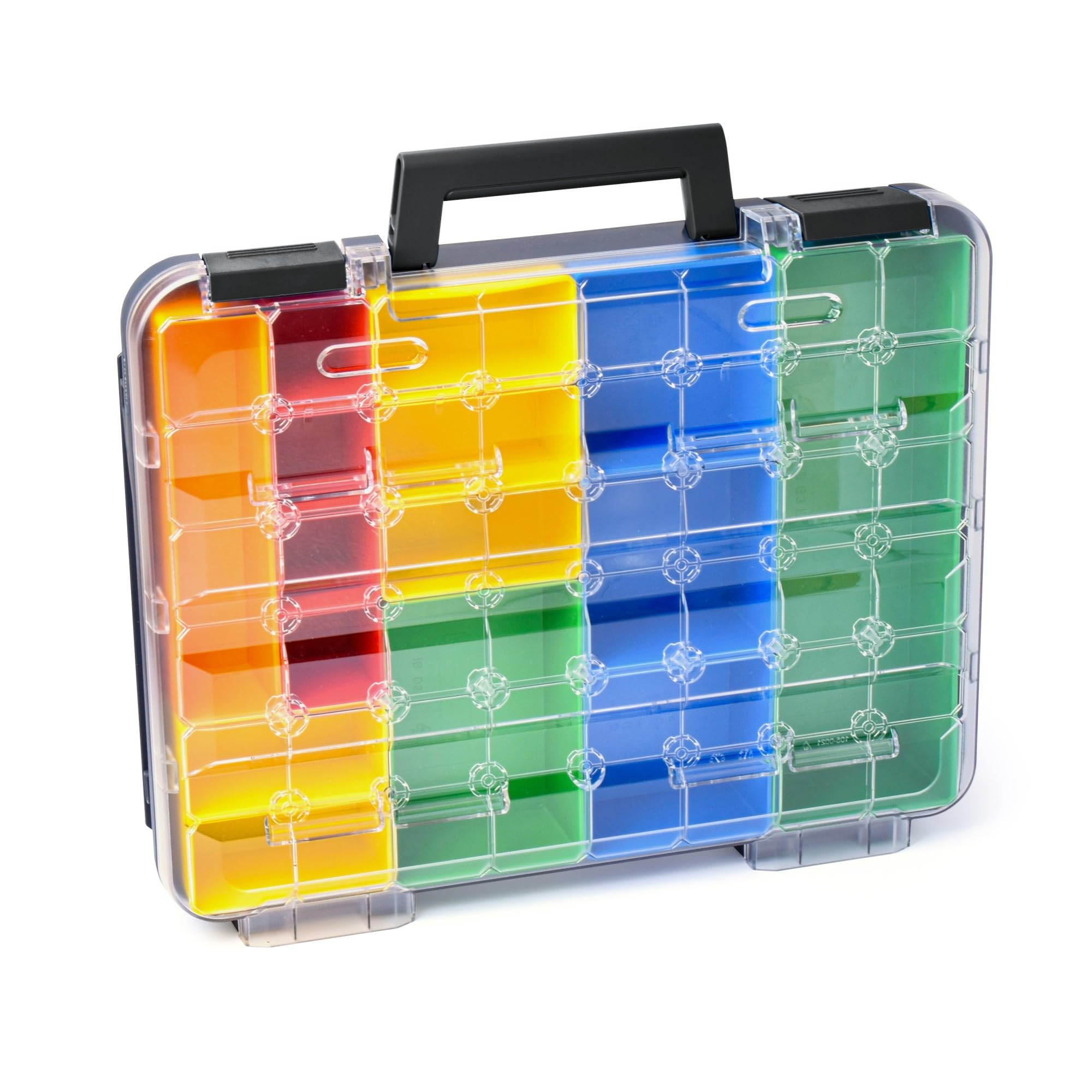 Maletín de almacenamiento para piezas pequeñas | Bosch Sortimo T-BOXX antracita, incluye juego de cajas interiores A3 | ideal caja de tornillos | caja organizadora portátil
