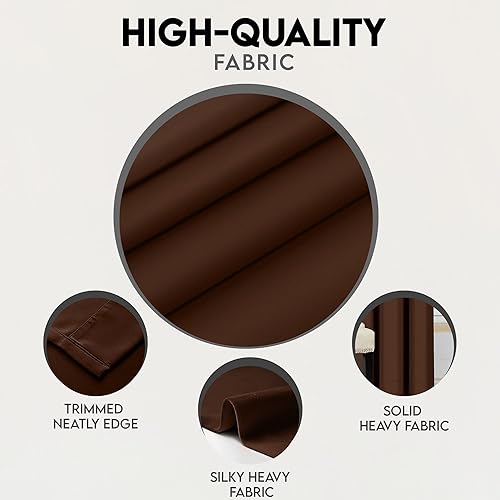 Miniatura 5 de Utopia Bedding - Cortinas opacas con dobladillo para la barra para dormitorio - Juego de cortinas de 63 pulgadas de largo, 2 paneles - Cortinas