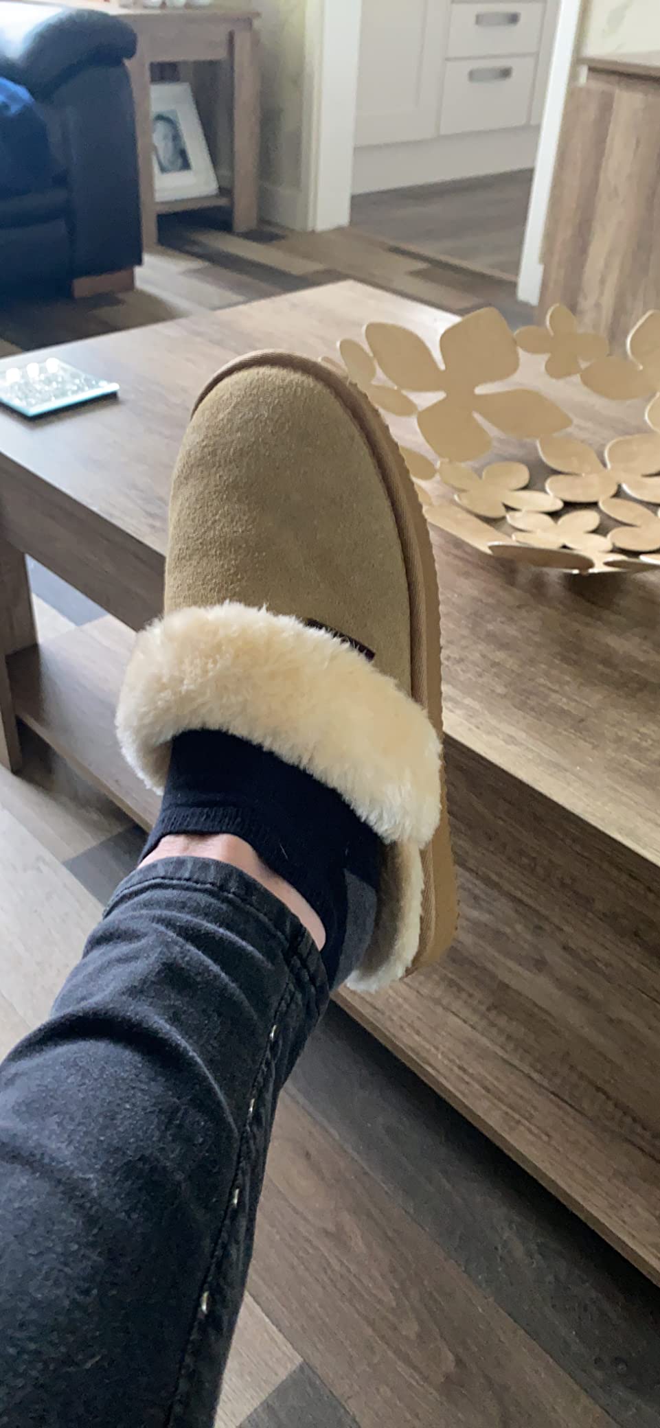 PRO 11 WELLBEING- Women's Suede Orthotic Slippers With - View #3