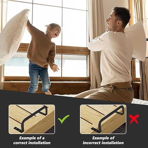 Miniatura 5 de 2 tapones deslizantes de colchón para camas ajustables, barra de retención de colchón que mantiene el tapón de colchón para marco de cama de madera,