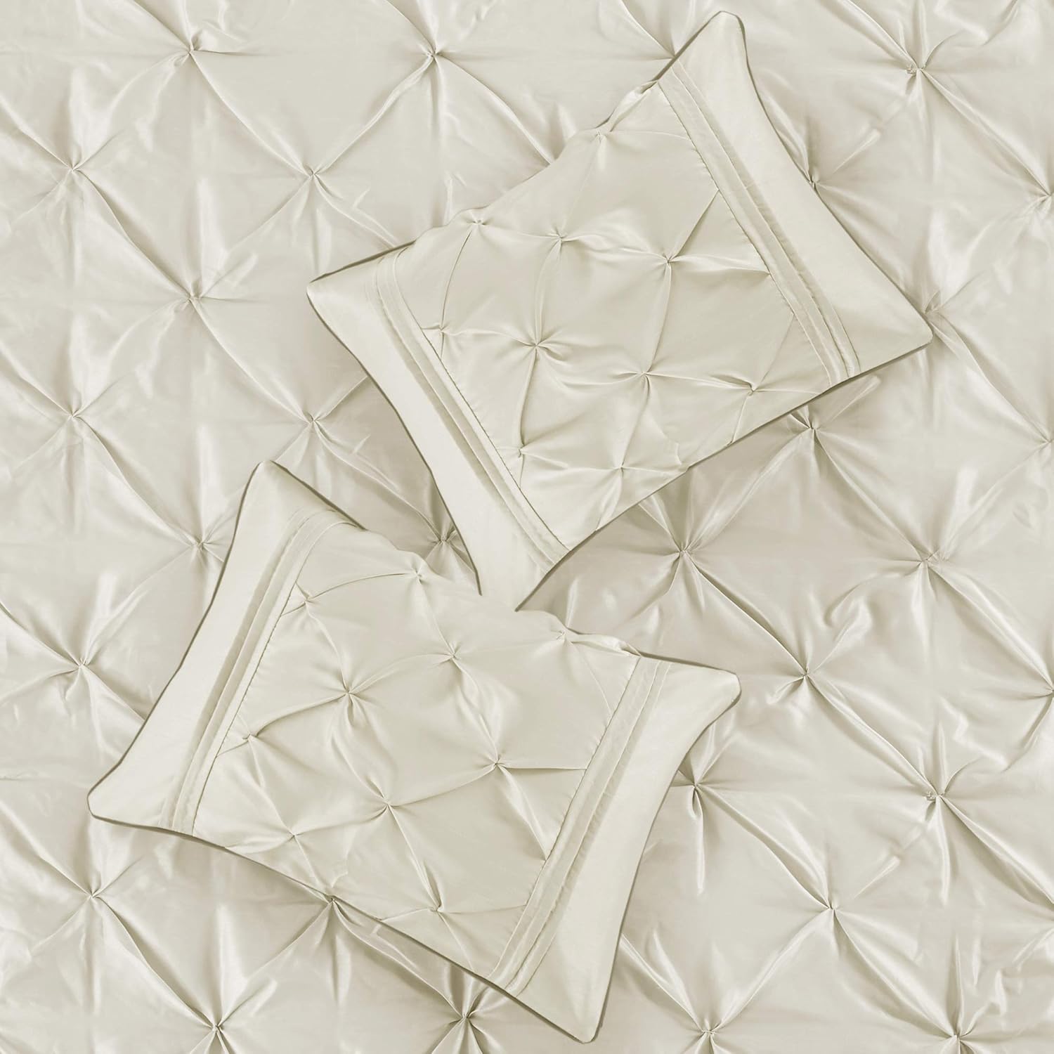 Ivory Tufted 7-Piece California King Comforter Set