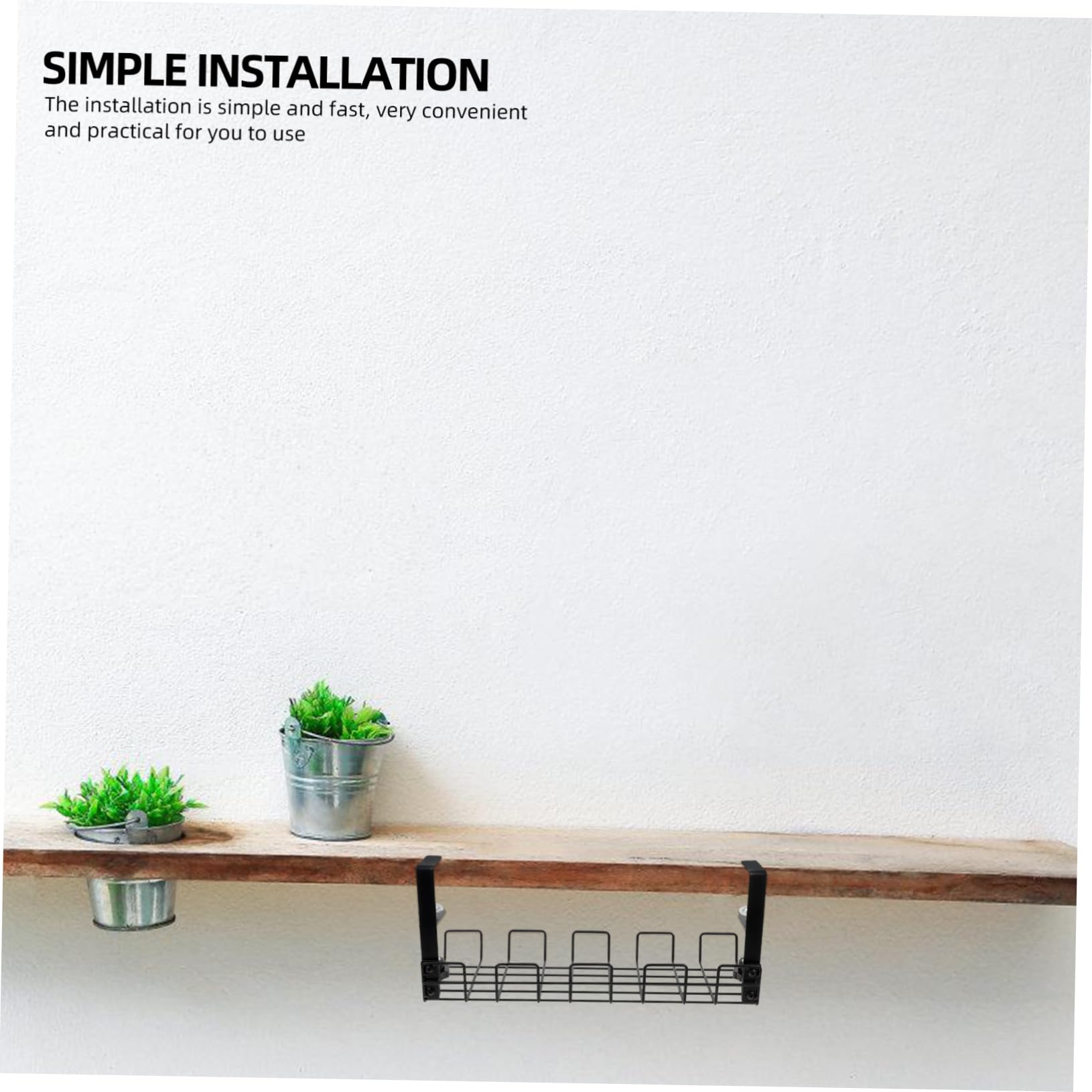 Porta Cavi Sotto Scrivania Carbonio Organizzatore Cavi Per Ufficio Facile Installazione e Design Semplice Per Confezione