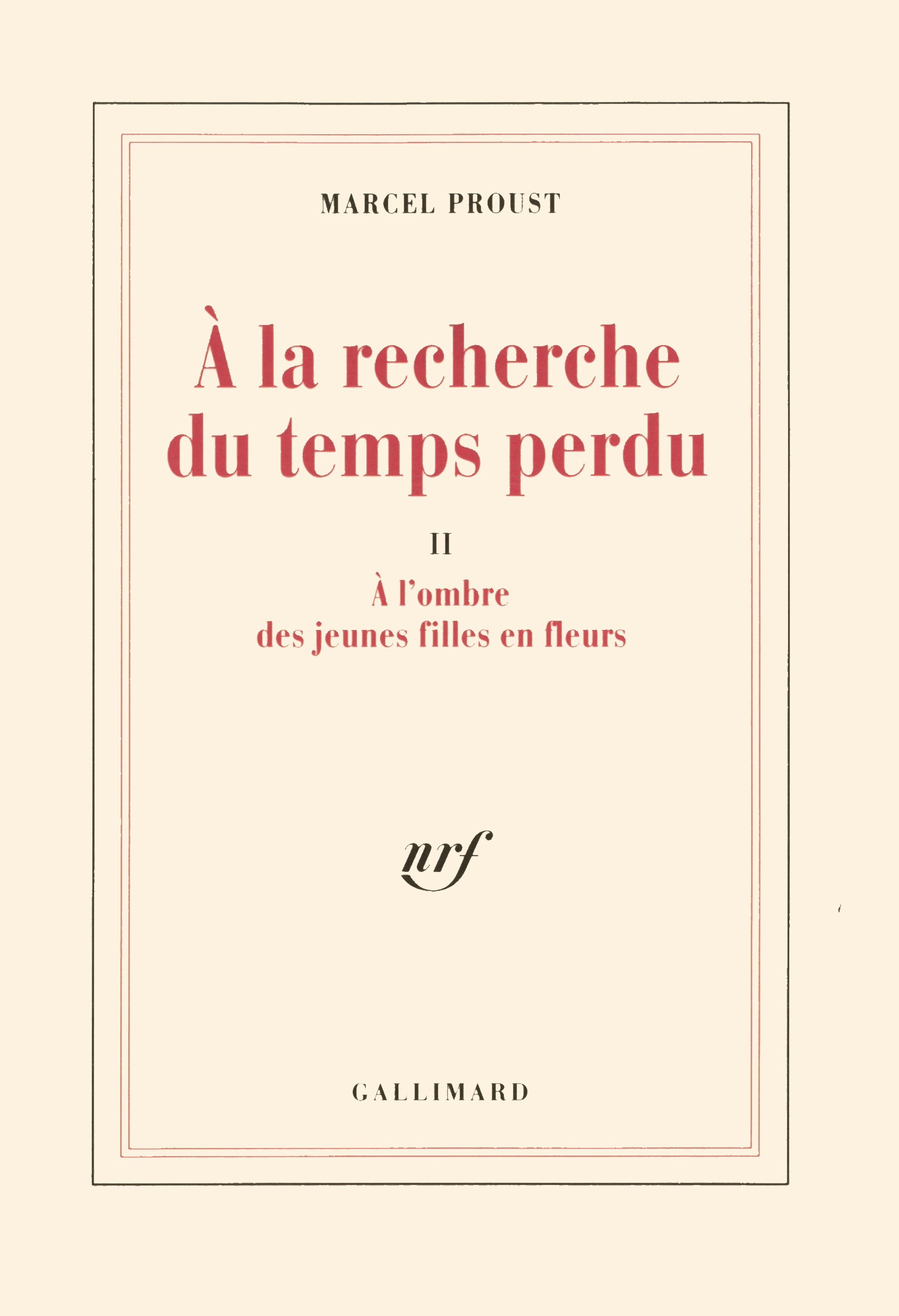 A L'ombre DES Jeunes Filles En Fleurs (Blanche)