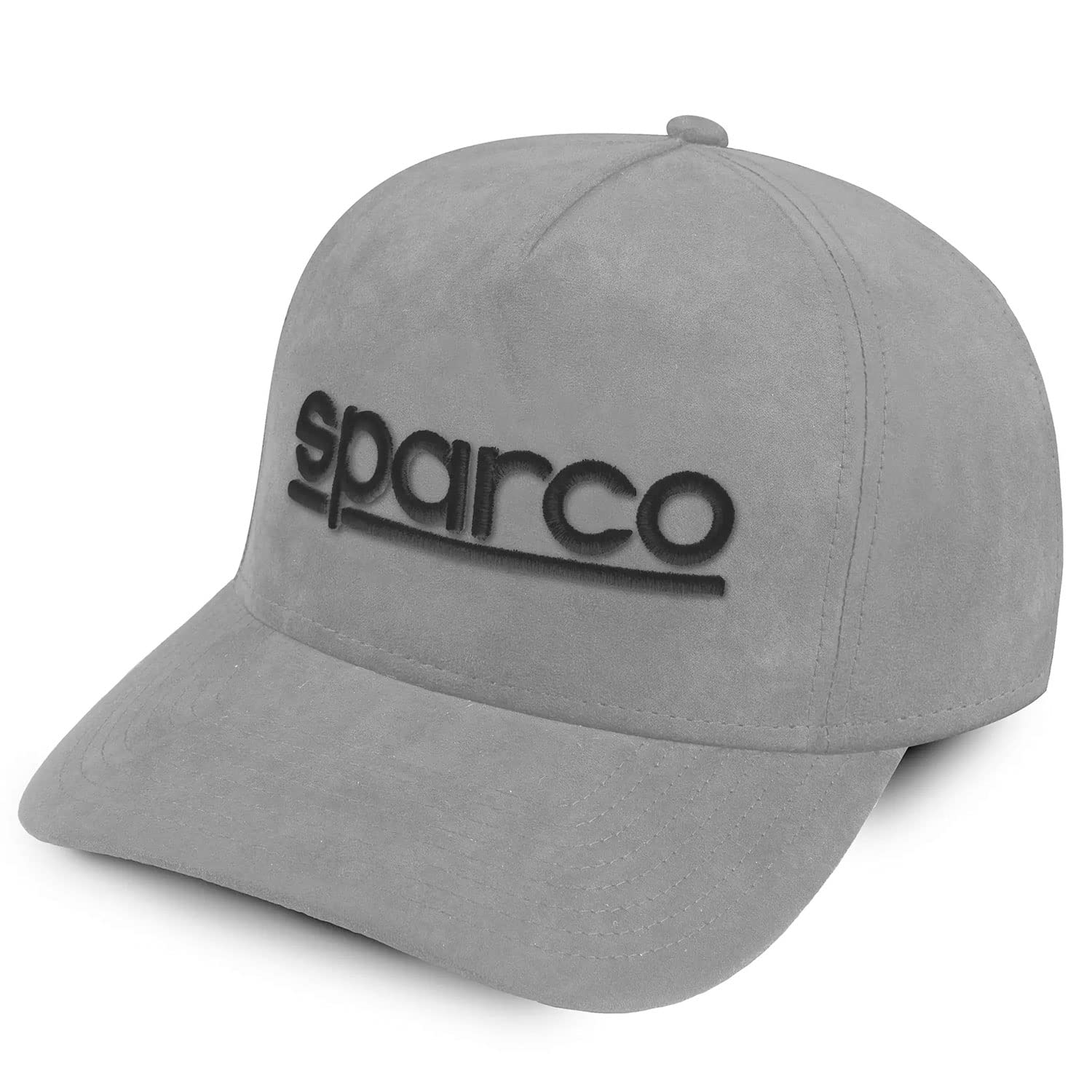 Sparco Unisex Grey Suede Cap Baseball, Standard Adult