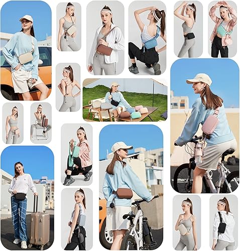 Miniatura 6 de Bolsa de cinturón para mujer, riñonera para hombre, pequeña bolsa cruzada para unisex, bolsa de moda, impermeable en todas partes, bolsa de cintura