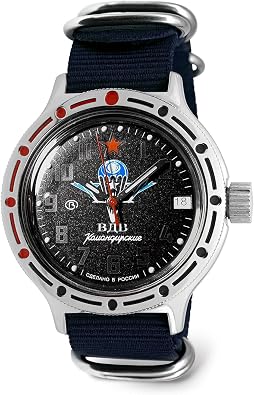 VOSTOK | Mens Amphibian VDV Airborne Troops | Automatic Self-Winding Russian Military Style Diver Watch | WR 200 m | Model 420288