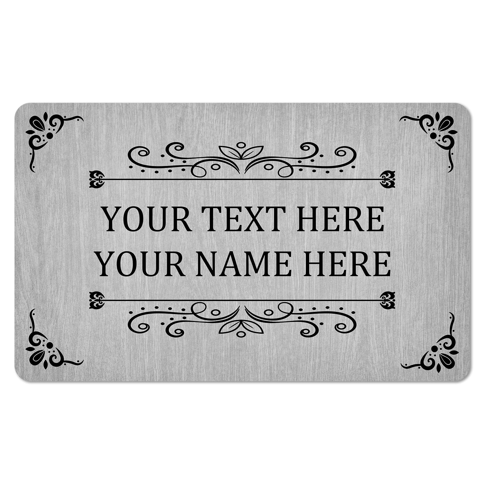 Custom Doormat with Family Name - Personalized Entryway Door Mat Front Door Mat for Outdoor Decor Entrance Mat Housewarming Gift with Anti-Slip