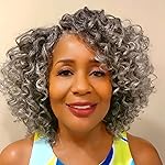 7 Packs GoGo Curl Crochet Hair 10 Inch Grey Short Curly Crochet Hair for Women Beach Curl Water Wave Deep Twist Crochet Braids Synthetic Braiding Hair Extensions (10 Inch, TGRAY)