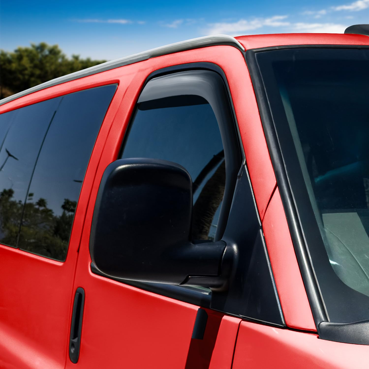 Deflector De Lluvia Para Ventanas De Chevy/GMC Extended Cab 1999-2006 – Acrílico Ahumado – Geartronics