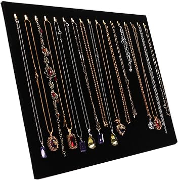 Tinsow 17 Hook Necklace Display Stand Jewelry Tray Necklace Organizer 1PCS