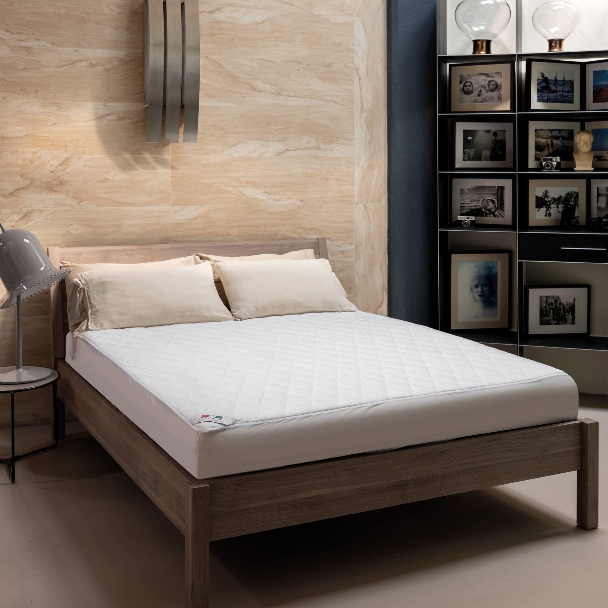 Imetec Surmatelas Chauffant 2 Places Adapto Maxi, 195x165 cm - 6 Températures, Tissu Matelassé Hypoallergénique, Chauffage Rapide, Température Constante, Personnalisée