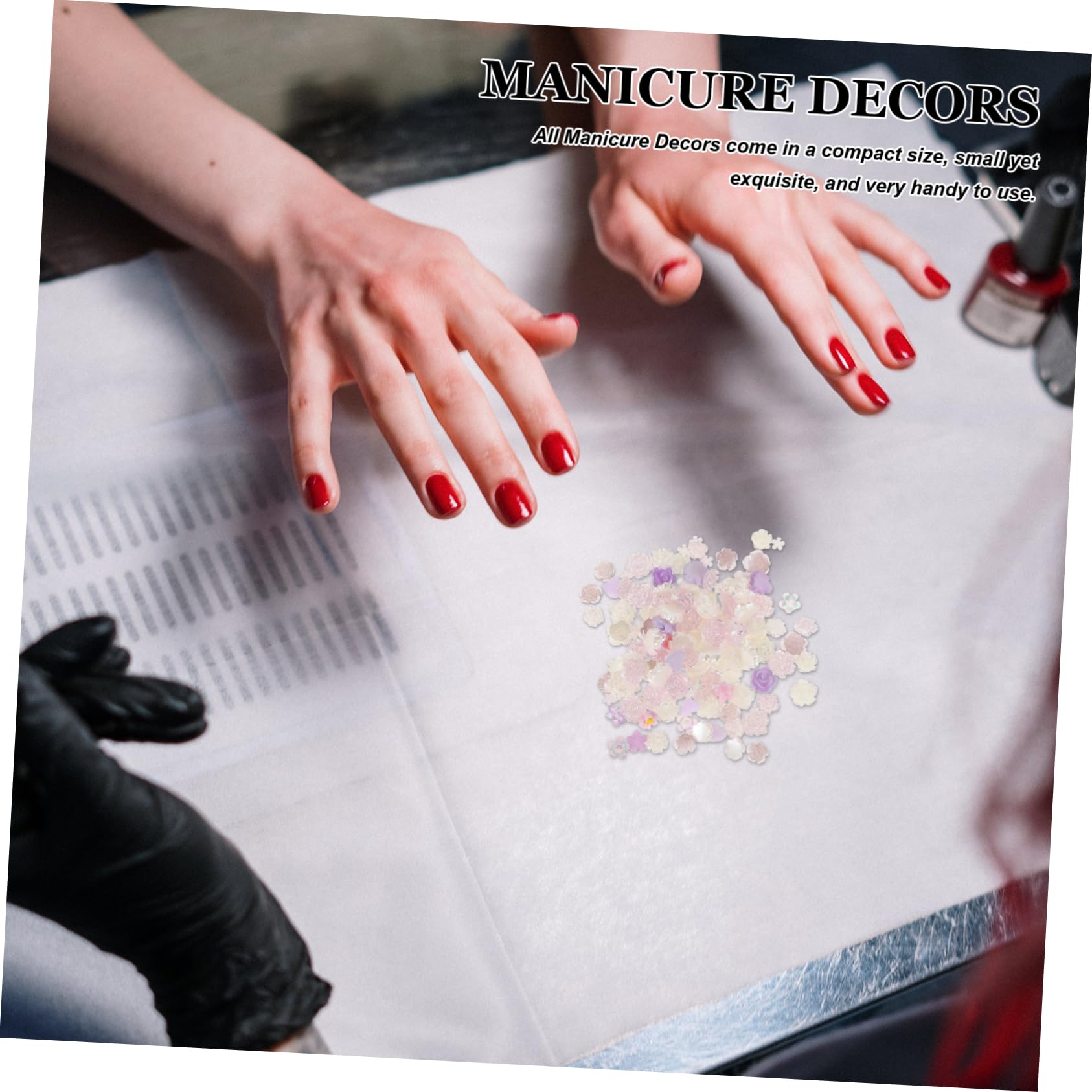 PACKOVE 3 Pezzi Decorazioni Resina per Unghie per Nail Art e Custodie Telefoniche e Creazioni
