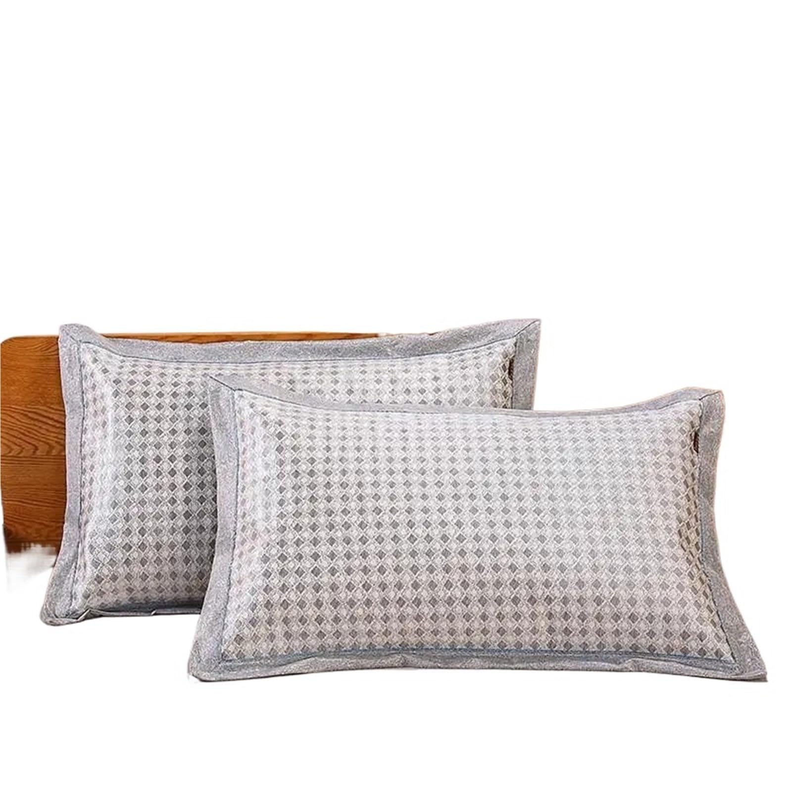 Thickened Ice Silk Pillowcase Double-Sided Washable Summer Cooling Mat Envelope Style Comfortable Sleep In(A ruixue ice silk pillowcase)