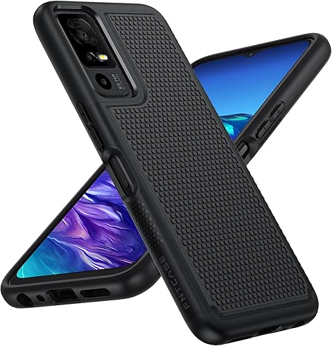 Miniatura 9 de FNTCASE Funda para TCL 40-XE 5G Funda de teléfono con textura mate de doble capa a prueba de golpes de grado militar  Protección resistente a prueba
