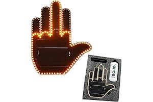 Hand Gesture Car Light Funny Gift: Wireless Finger Gesture Light