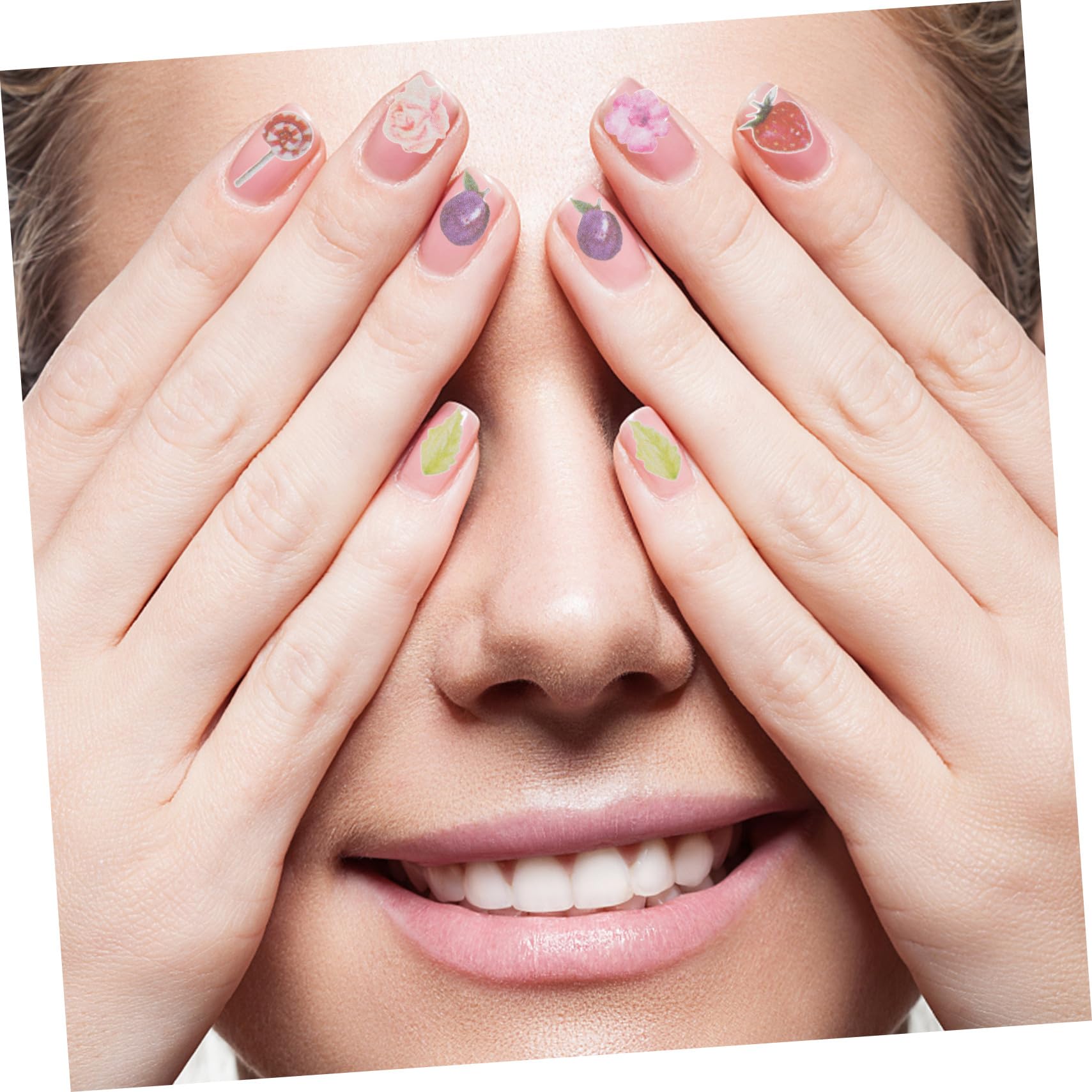 Beaupretty 2 Juegos Pegatinas De Uñas Calcomanías De Uñas Pegatinas De Colores Calcomanía De Uñas Adornos Rebanadas De Arte De Uñas Encantos De Manicura Pulpa De Madera 12 Cajas*2