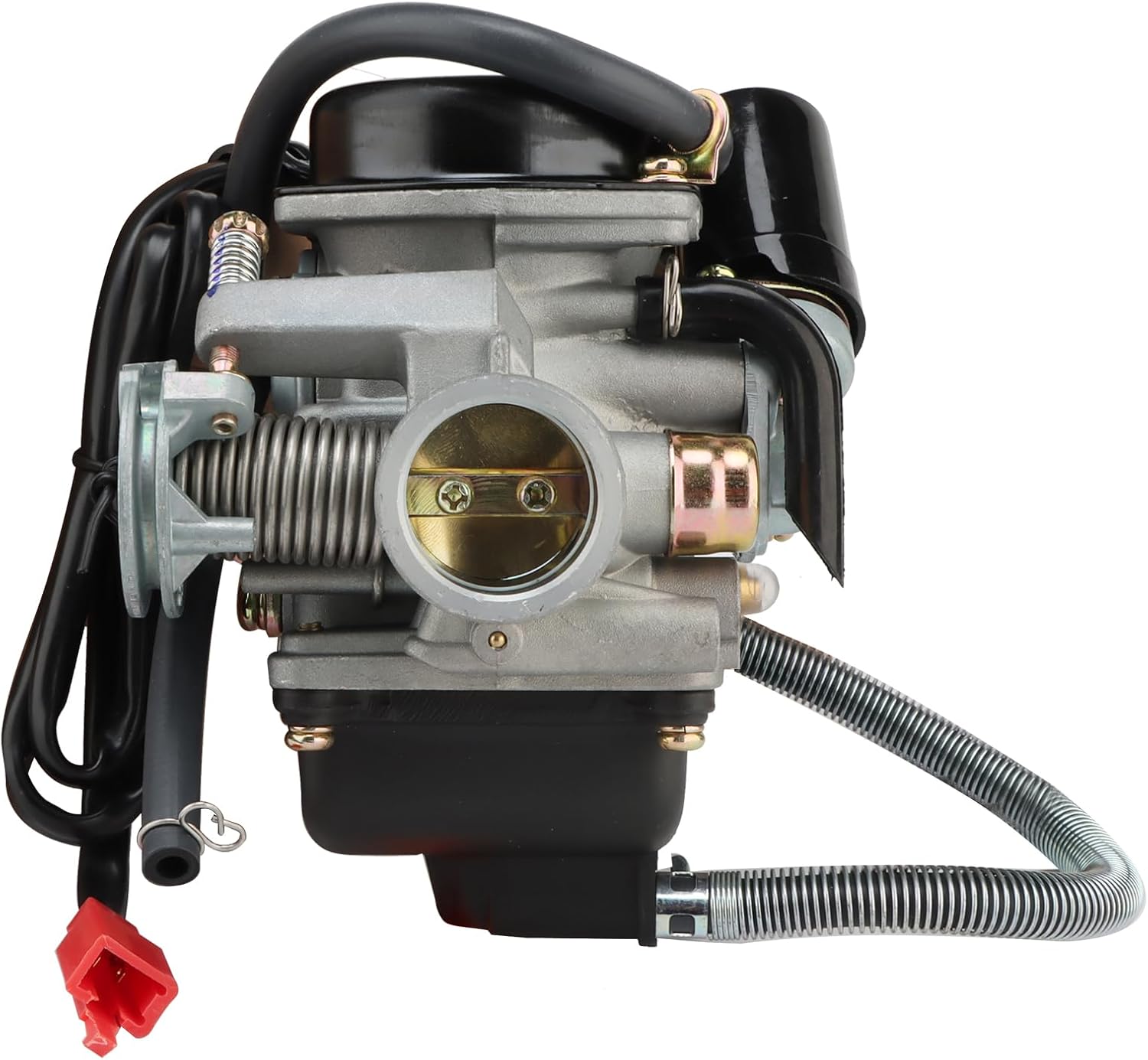 NIBBI High Performance 24mm GY6 Carburetor,Fit for 125cc 150cc 4 Stroke 152QMJ 157QMJ Engines Scooter ATV Go Kart Moped UTV Motorcycle PD24J Carb