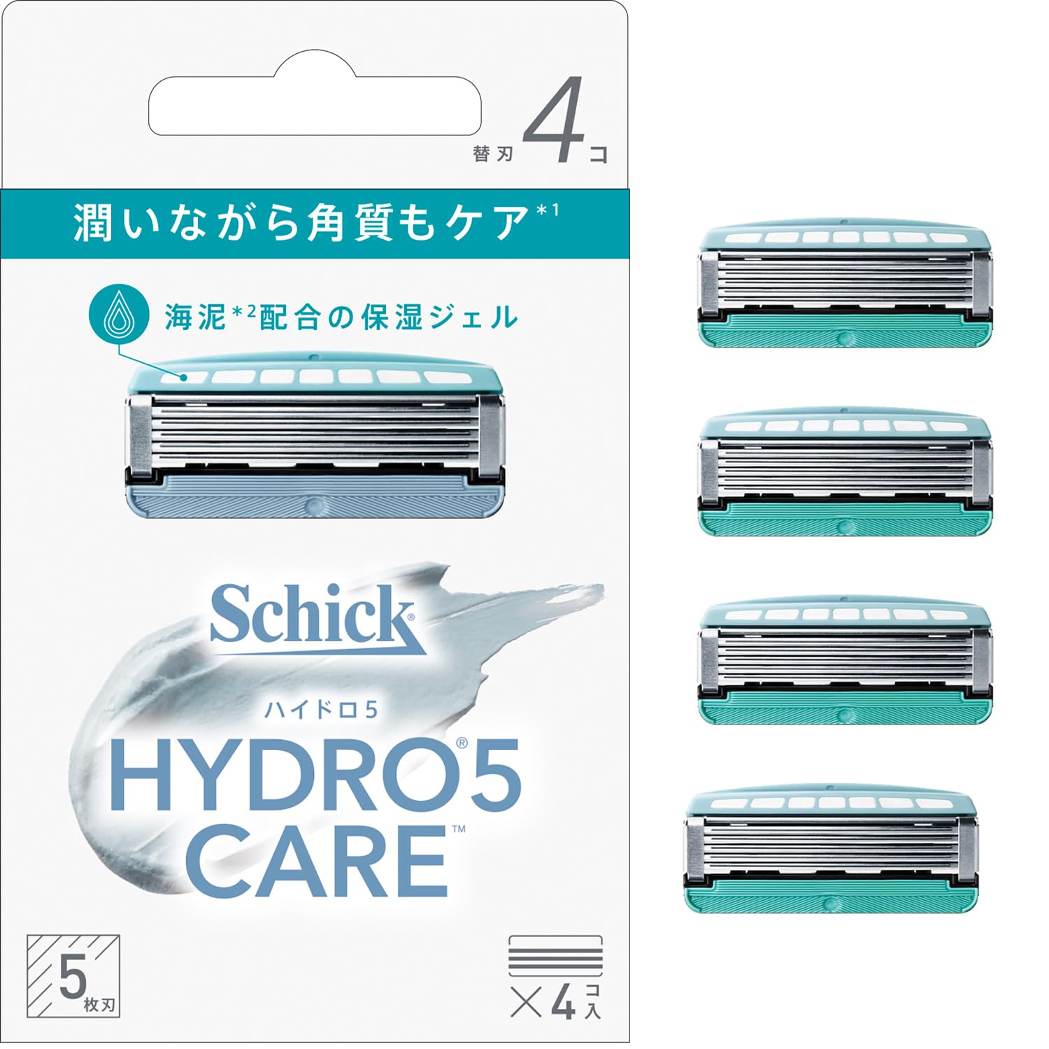 Schick(シック) ハイドロ5ケア 替刃(4コ入) 髭剃り カミソリ
