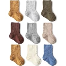 SHARELY SHEEP Toddler Socks Unisex Baby Baby Crew Cotton Cuff Socks for Infant Girls Stocking Stuffer for Kids 0-36 Months