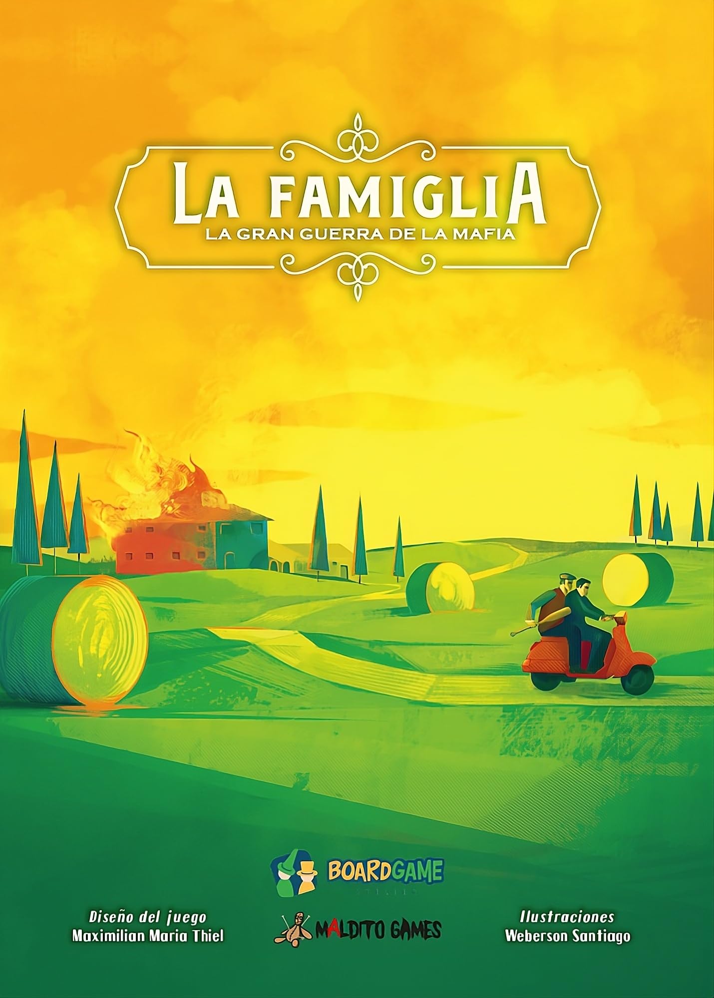 La Famiglia: The Great Mafia War - Gioco di strategia per adulti | Gioco da tavolo tattico Area Control dai 14 anni in su, gioco mafioso per 2-4 giocatori | IT/ES/IT