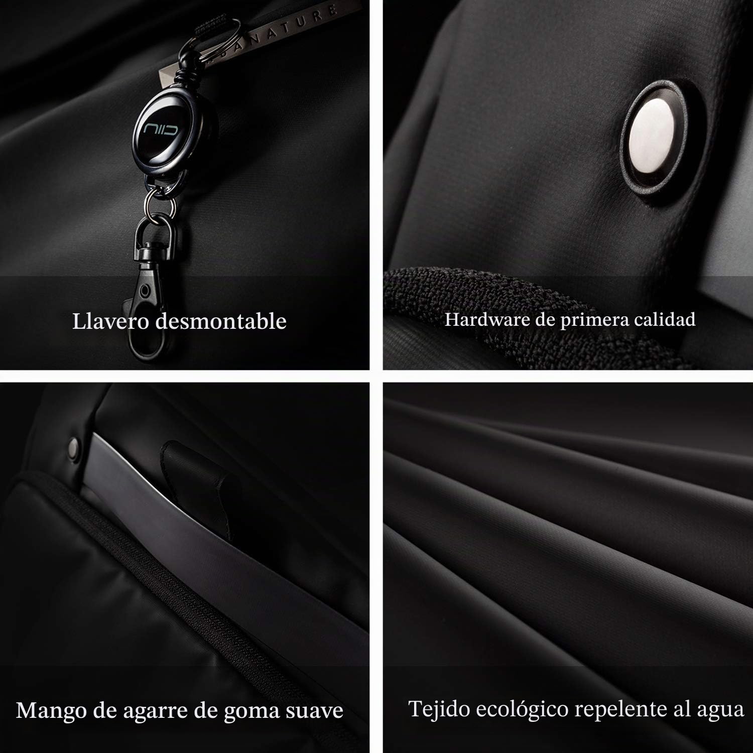 NIID Radiant Urban Sling Bag - Borsa a tracolla per uomo, borsa a tracolla multiuso Borsa a tracolla impermeabile a tracolla per lavoro e viaggio