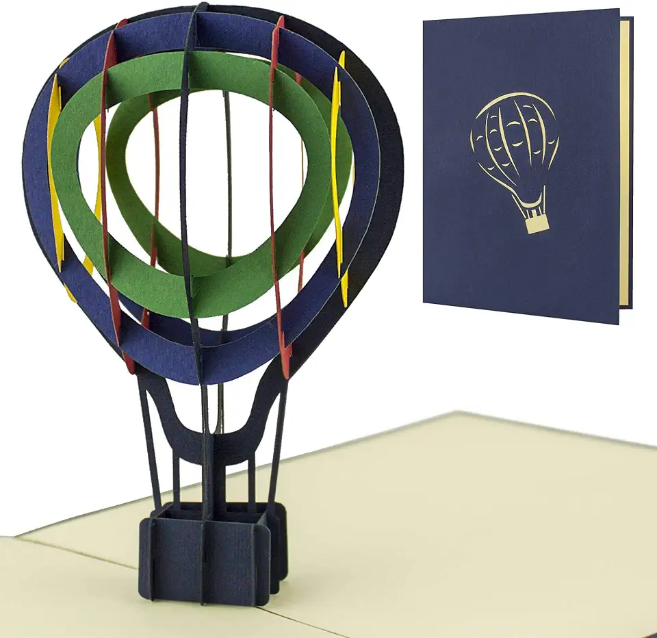 Diese Klappkarten Voucher hot air Balloon Ride, pop...