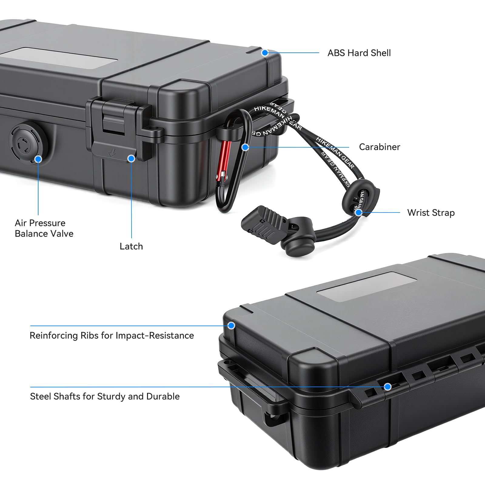 FPVtosky Twarde etui do DJI Osmo Mobile 8P, wodoodporne przenośne etui EVA do Osmo Mobile 8P stabilizator gimbala, zaawansowane połączenie śledzenia, do podróży, biwakowania, fotografii na świeżym