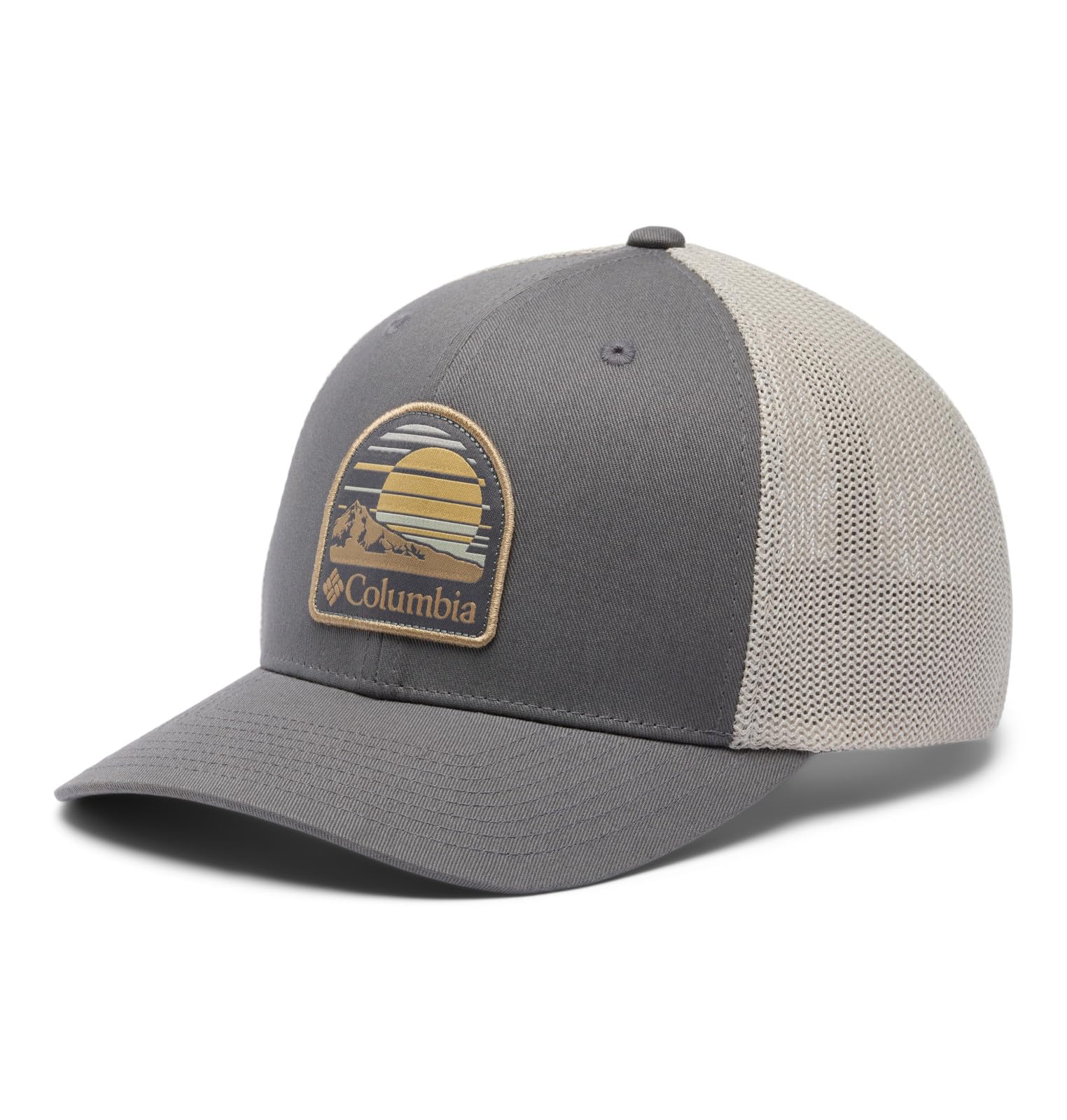 Columbia Unisex Mesh Ball Cap, City Grey/Dark Stone, XX-Large