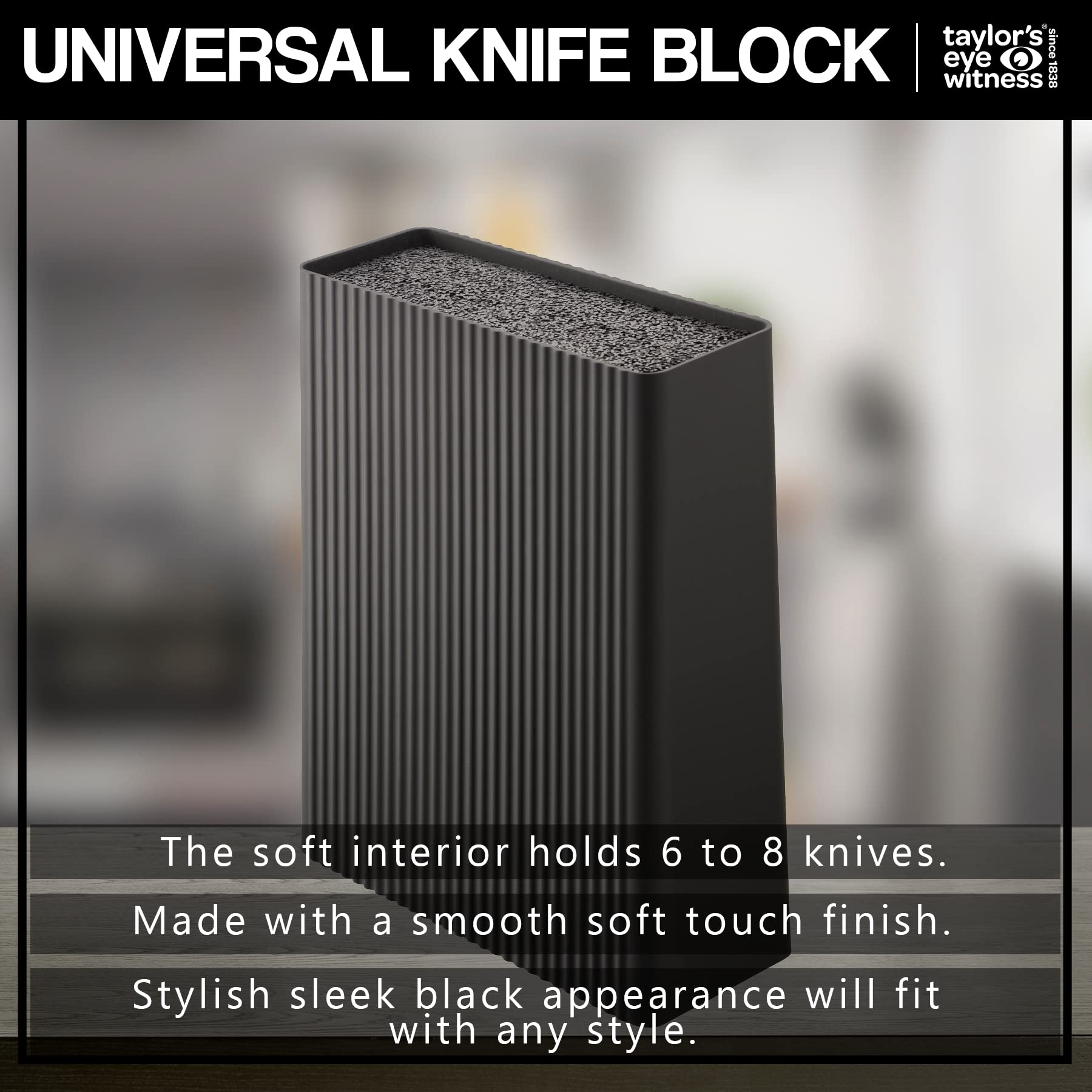 Messeraufbewahrung (Universal-Messerblock – Soft Touch)