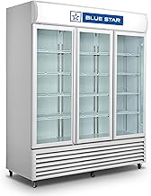 Blue 1075 Litres STAR VC1200CD Manual Triple Door Visi Cooler, White