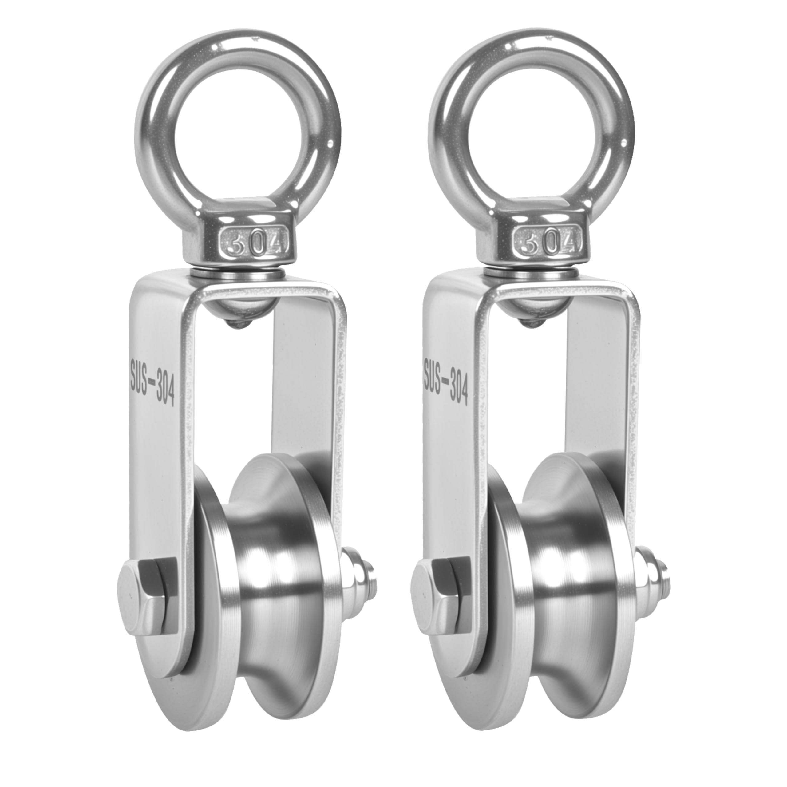 2 Pack 30mm U Groove Cable Pulley Wheel,304 Stainless Steel Swivel Pulley — Amazon image 16