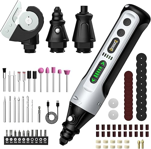 Mini kit de herramientas rotativas inalámbricas, destornillador eléctrico multiusos 3 en 1, tijeras con 88 accesorios, herramienta giratoria USB de