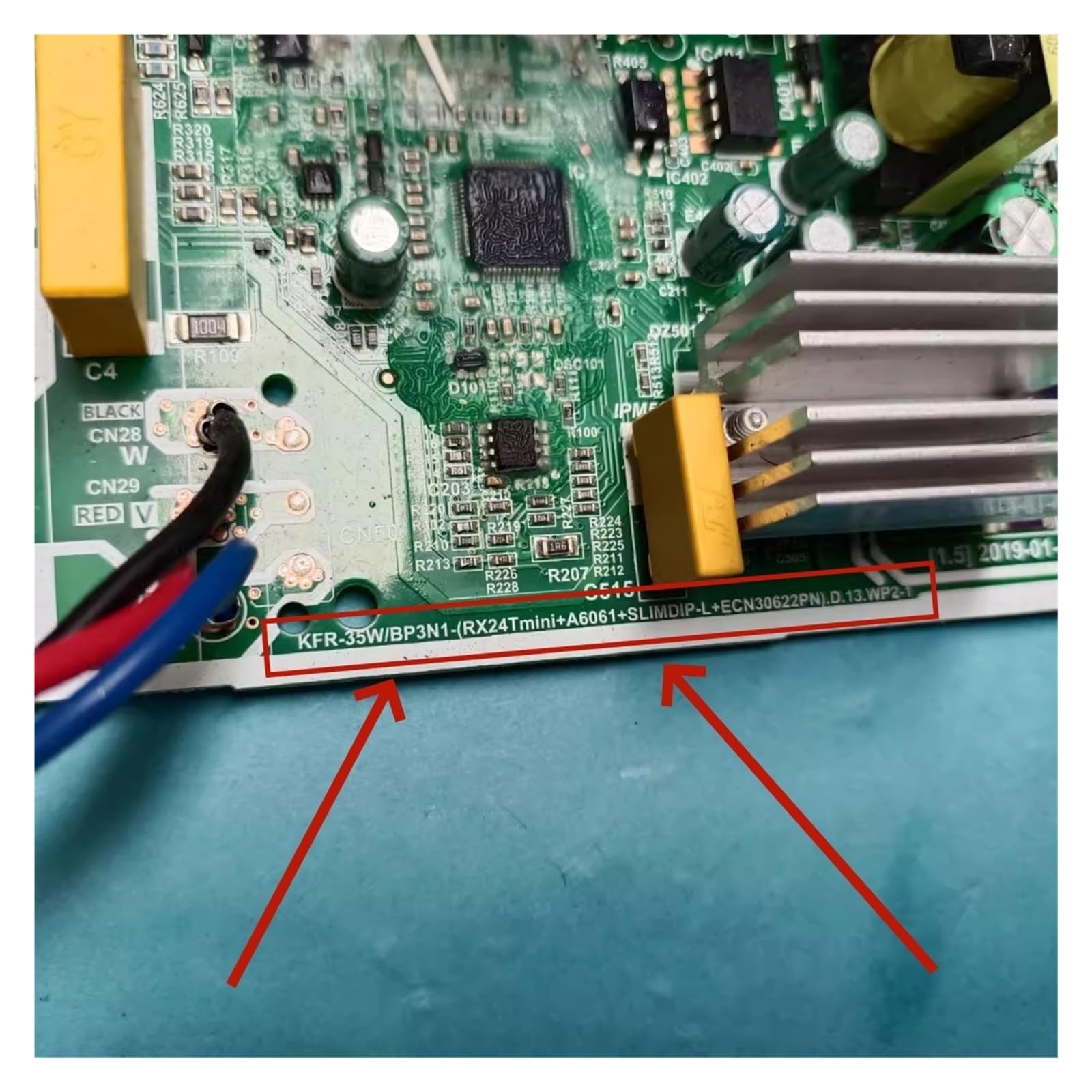dla płyty sterującej klimatyzatora KFR-35W/BP3N-(RX24Tmini+STR6A161+GIB10CH60TS-L+TPD4204F).D.13.WP2-1 17122000048121