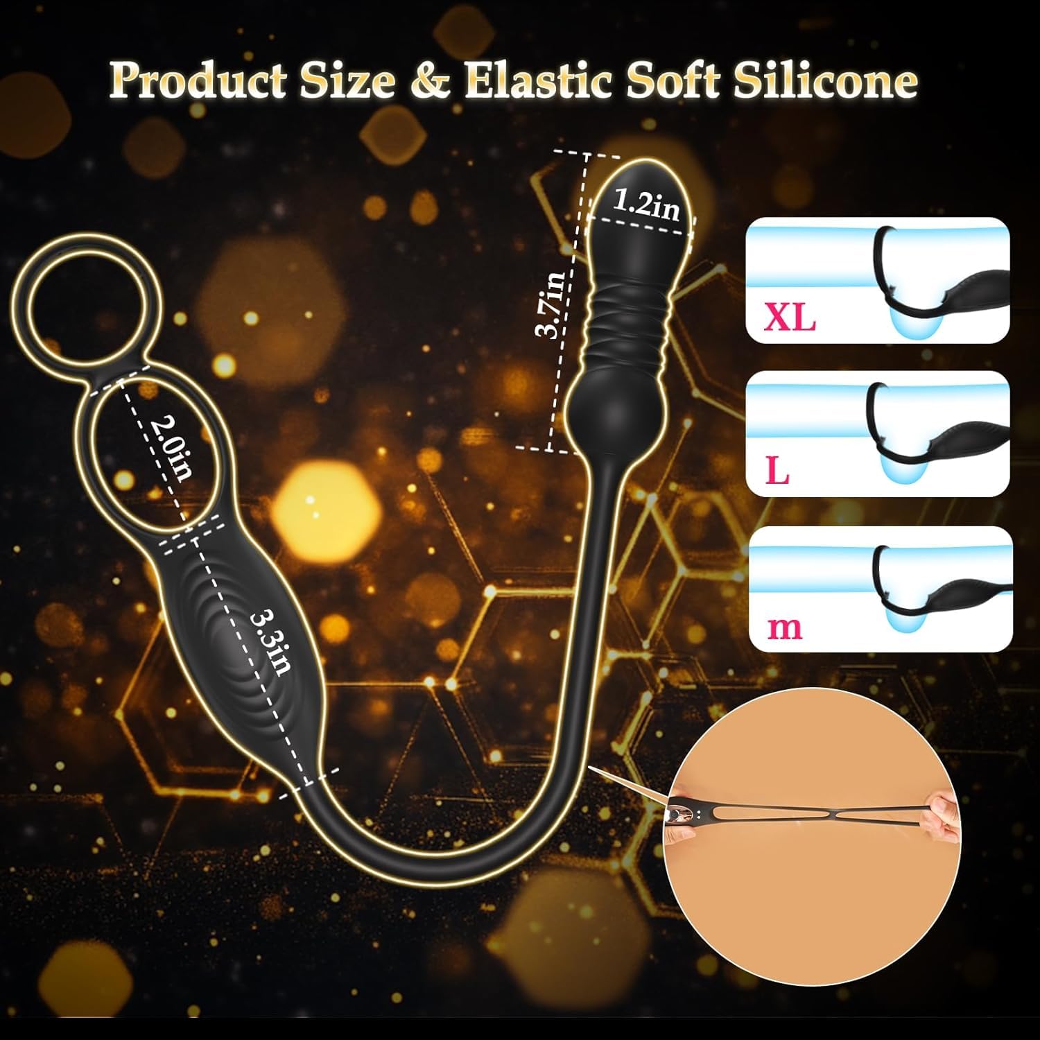 Vibrador Anal Estimulador Prostata con Anillo Pene, Consoladores.. Para Hombre con Vibración 10 Modos Telescópicos, Plug Anal Dildo Vibradorador Hombre Juguetes Eróticos, Plug Anales,con Vibración